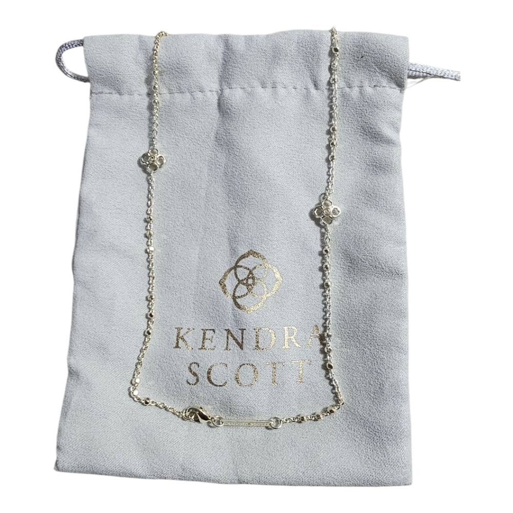 Kendra Scott Gold Plated CZ Pendant 36" Long Necklace - Picture 4 of 5